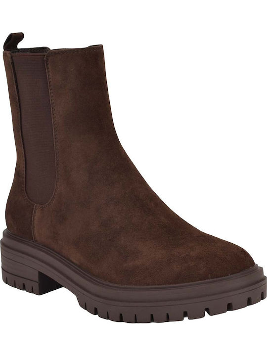 Saleema Suede Women's Ankle Boots Brown