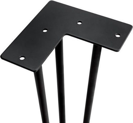 Finetto Metallic Hairpin Furniture Leg Suitable for Table Coffee Table Office Black