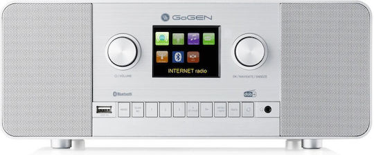GoGEN IR 257 Επιτραπέζιο Ραδιόφωνο Ρεύματος DAB+ με Bluetooth και USB Ασημί