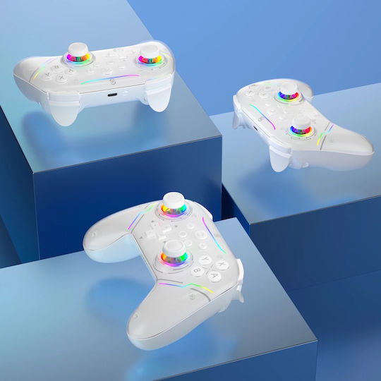 Jys NS2286 Wireless Gamepad for Android / PC / Switch / Switch 2 White