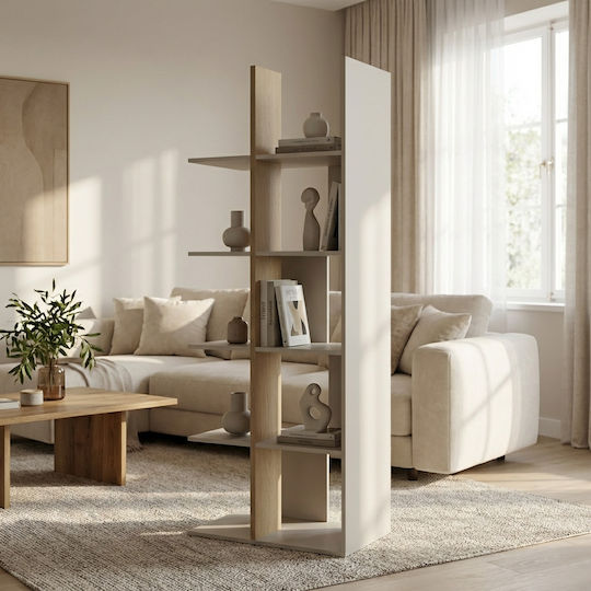 Bücherregal Boden Gray 68x40x182cm