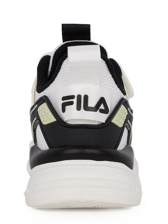 Memory Spinel 3 Kids Sports Shoes with Hoop & Loop Closure White