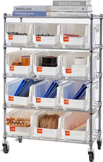Vevor Kitchen Trolley 5 Tiers Silver