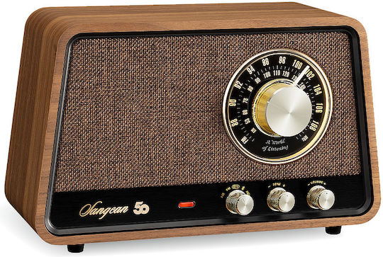 Sangean WR-101 Επιτραπέζιο Ραδιόφωνο Ρεύματος με Bluetooth Walnut