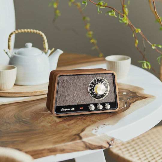 Sangean WR-101 Επιτραπέζιο Ραδιόφωνο Ρεύματος με Bluetooth Walnut