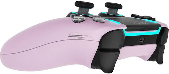 Yaxo Ασύρματο Gamepad για PS5 / PC Ροζ