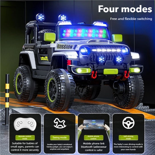Wrangler Rubicon Doppelsitzer mit Fernbedienung 12 Volt Blau