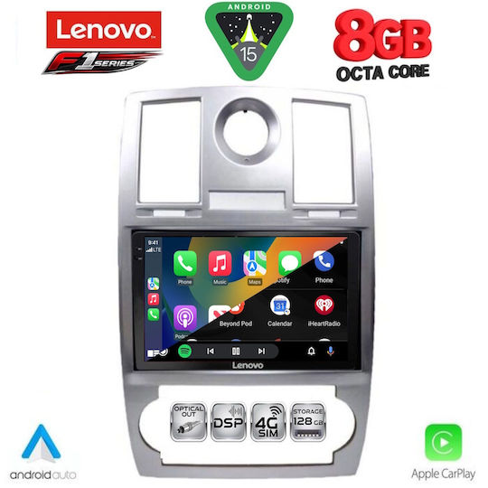 Lenovo Ηχοσύστημα Αυτοκινήτου Chrysler 300C 2005-2010 (Bluetooth/USB/WiFi/GPS/Apple-Carplay/Android-Auto) με Οθόνη Αφής 9"