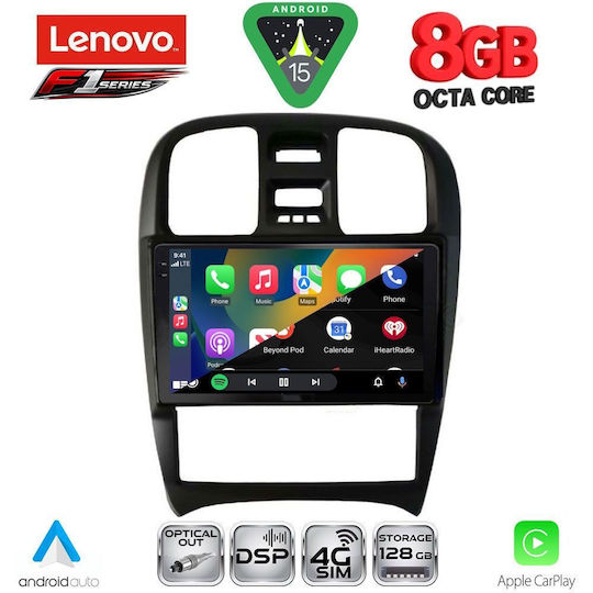 Lenovo Ηχοσύστημα Αυτοκινήτου για Hyundai Sonata 2000-2006 (Bluetooth/USB/WiFi/GPS/Apple-Carplay/Android-Auto) με Οθόνη Αφής 9"