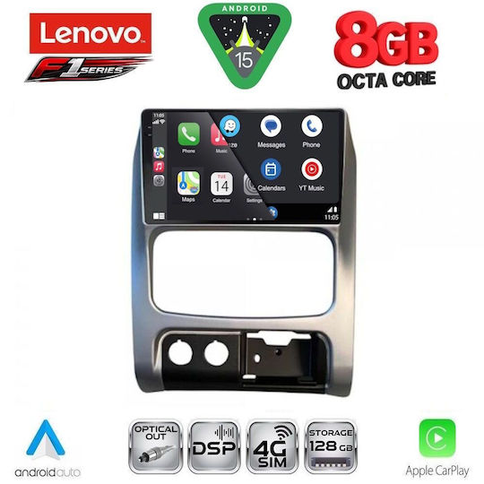 Lenovo Ηχοσύστημα Αυτοκινήτου για Jeep Cherokee / Liberty 2002-2007 (Bluetooth/USB/WiFi/GPS/Apple-Carplay/Android-Auto) με Οθόνη Αφής 9"