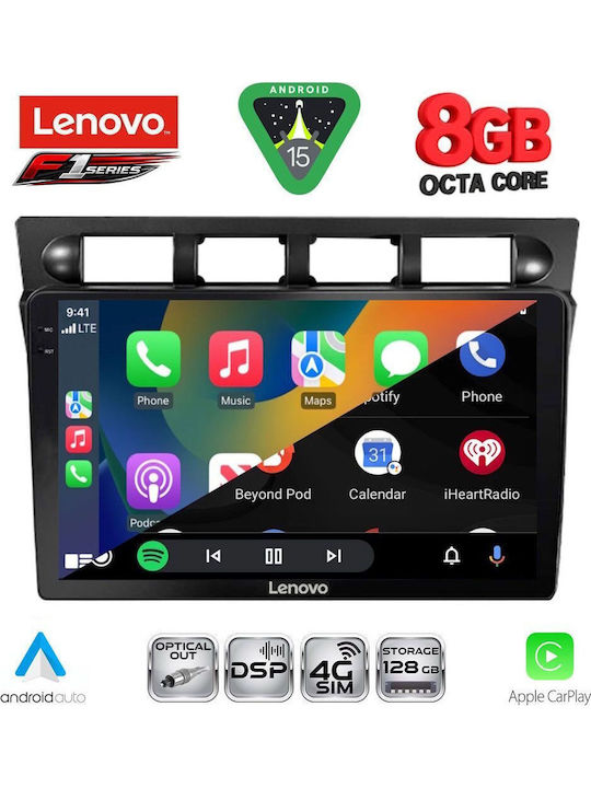 Lenovo Car Audio System for Kia Picanto 2004-2008 (Bluetooth/USB/WiFi/GPS/Apple-Carplay/Android-Auto) with Touch Screen 9"