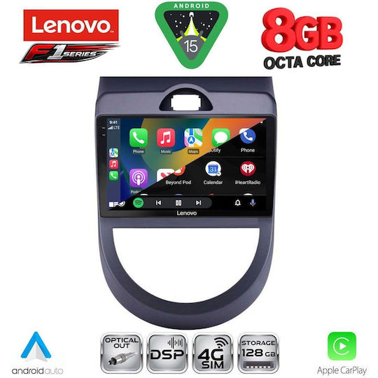 Lenovo Ηχοσύστημα Αυτοκινήτου για Kia Soul 2008-2013 (Bluetooth/USB/WiFi/GPS/Apple-Carplay/Android-Auto) με Οθόνη Αφής 9"