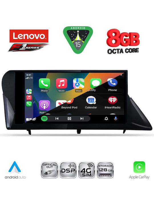 Lenovo Car Audio System for Lexus RX 2009-2014 (Bluetooth/USB/WiFi/GPS/Apple-Carplay/Android-Auto) with Touch Screen 9"