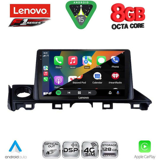 Lenovo Car Audio System for Mazda 6 2017-2020 (Bluetooth/USB/WiFi/GPS/Apple-Carplay/Android-Auto) with Touch Screen 9"