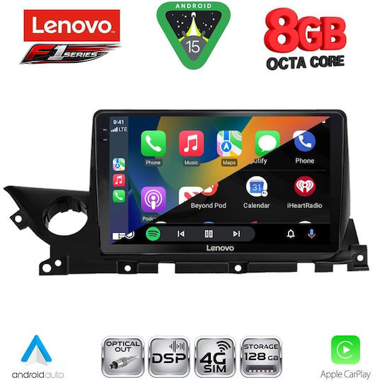 Lenovo Car Audio System for Mazda 6 2021 (Bluetooth/USB/WiFi/GPS/Apple-Carplay/Android-Auto) with Touch Screen 9"