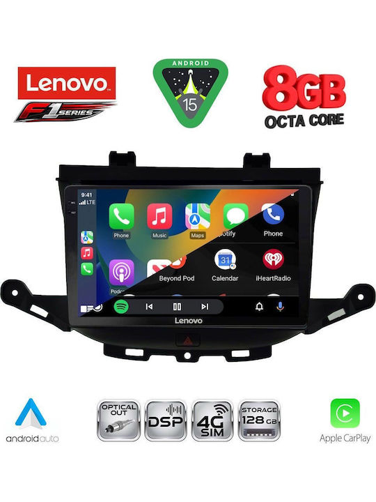 Lenovo Car Audio System for Opel Astra 2015-2022 (Bluetooth/USB/WiFi/GPS/Apple-Carplay/Android-Auto) with Touch Screen 9"
