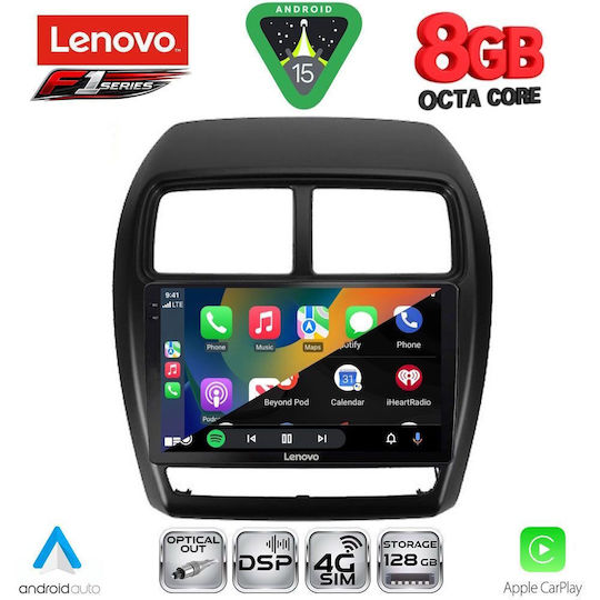 Lenovo Car Audio System for Mitsubishi Asx 2020-2023 (Bluetooth/USB/WiFi/GPS/Apple-Carplay/Android-Auto) with Touch Screen 9"