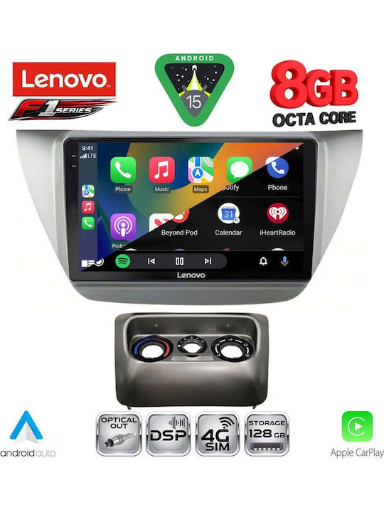 Lenovo Car Audio System for Mitsubishi Lancer 2000-2007 (Bluetooth/USB/WiFi/GPS/Apple-Carplay/Android-Auto) with Touch Screen 9"