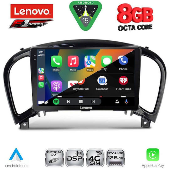 Lenovo Автомобилна Аудио Система (Блутут/USB/WiFi/GPS/Apple-Carplay/Android-Auto) с Тъчскрийн 9"