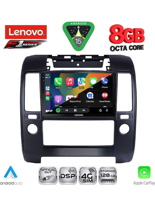 Lenovo Car Audio System for Nissan Navara 2006-2011 with A/C (Bluetooth/USB/WiFi/GPS/Apple-Carplay/Android-Auto) with Touch Screen 9"