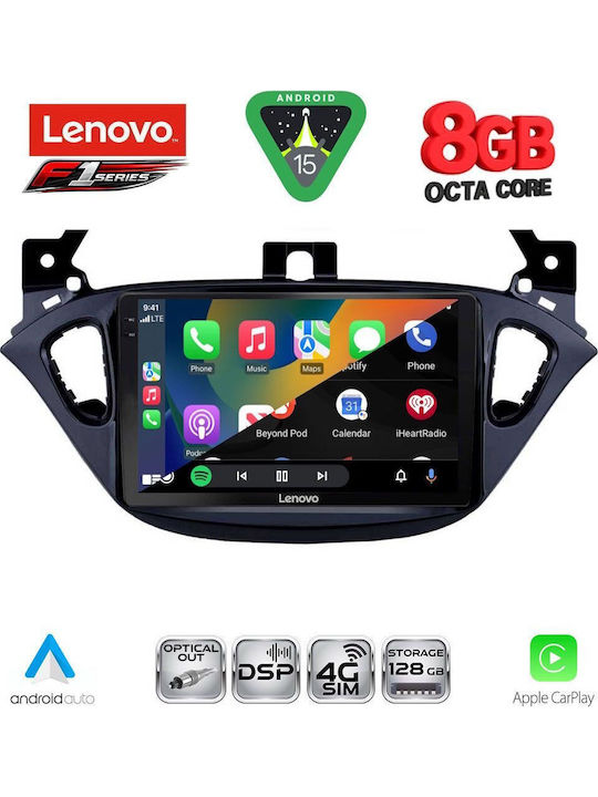Lenovo Auto-Audiosystem für Opel Adam / Corsa 2014-2021 (Bluetooth/USB/WiFi/GPS/Apple-Carplay/Android-Auto) mit Touchscreen 9"