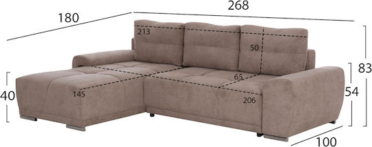 Comfyra Γωνιακός Καναπές Κρεβάτι 268x180x83εκ. Comfyra Γωνιακός Καναπές Κρεβάτι 268x180x83εκ.