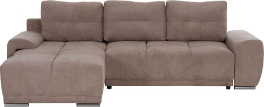 Comfyra Ecke Sofa Sofa mit Linke Ecke & Stauraum Beige 268x180x83cm