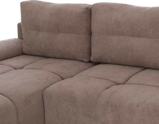 Comfyra Ecke Sofa Sofa mit Linke Ecke & Stauraum Beige 268x180x83cm