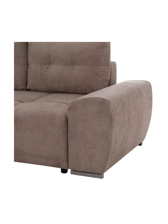 Comfyra Ecke Sofa Sofa mit Linke Ecke & Stauraum Beige 268x180x83cm