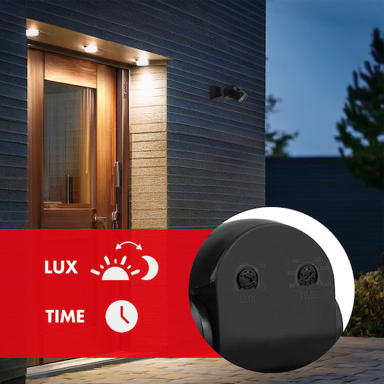 Maclean Energy Wired Infrared Motion Sensor 180° Range 12m