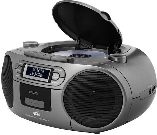 Ecg Cdr 990 Dab Sistem Audio 2 X 2 W Rms Radio Fm Usb CD Player MP3 Casetofon Gri