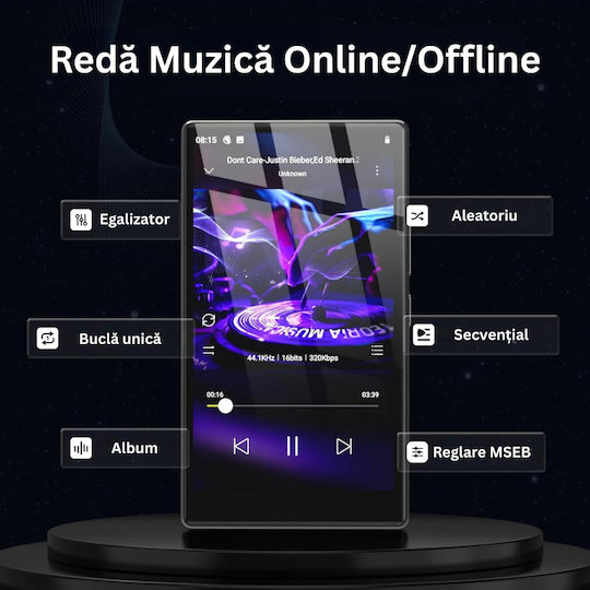 MP4 Player (96GB) με IPS Οθόνη Αφής 5" Μαύρο ED561