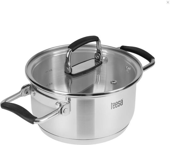 Teesa Cook Prime Σετ Κατσαρόλες από Ανοξείδωτο Ατσάλι 3τμχ