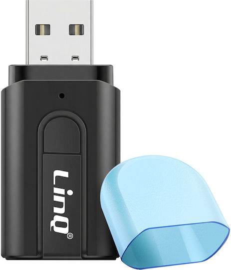 Linq Bluetooth Usb Audio Adapter 3.5 Mm Connector Micro-sd Card Slot Black