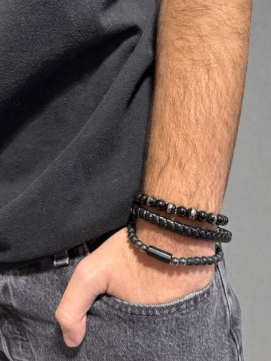 Herren Set Armbänder mit Perlen