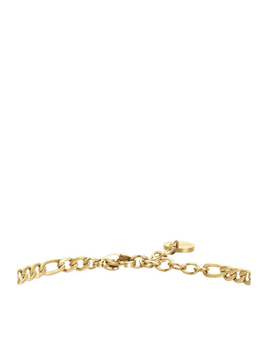 Luca Barra Men's Bracelet made of Steel Gold Plated