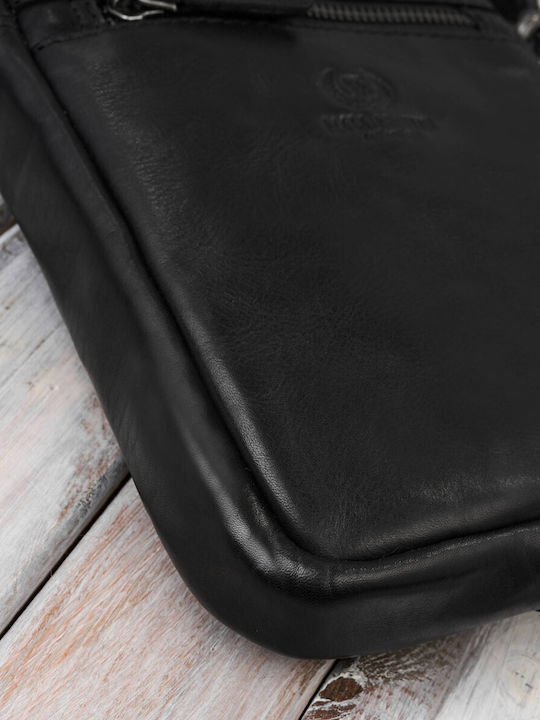 Leather Men's Bag Shoulder / Crossbody Black