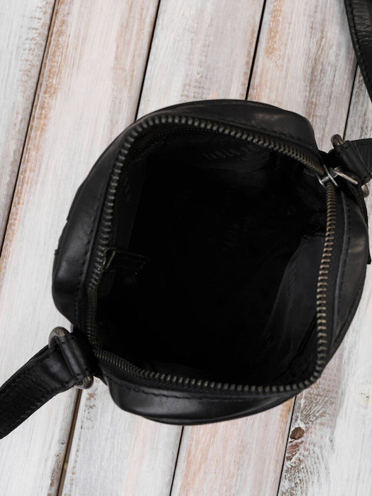 Leather Men's Bag Shoulder / Crossbody Black