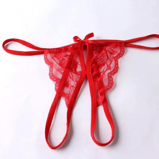 Sexy Lace Thong Red