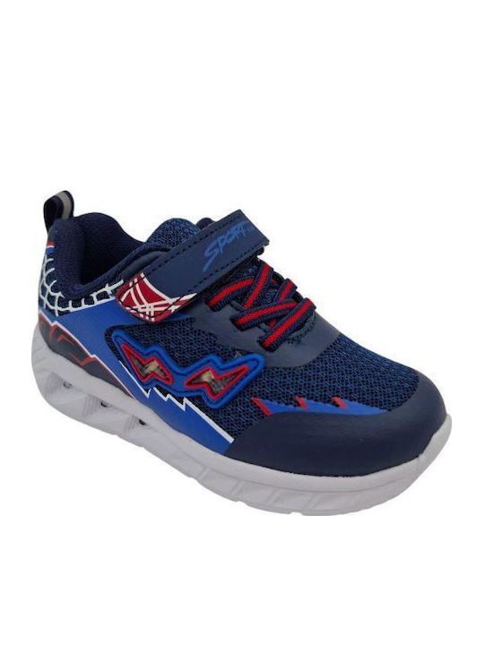 Παιδικά Sneakers με Φωτάκια Μπλε