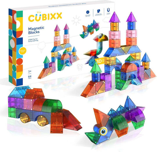 Clics Toys Μαγνητικό Παιχνίδι Κατασκευών για Παιδιά 3+ Ετών