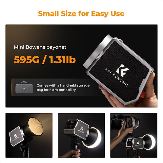 K&F Concept LED Light 60W with Brightness 15900 Lux