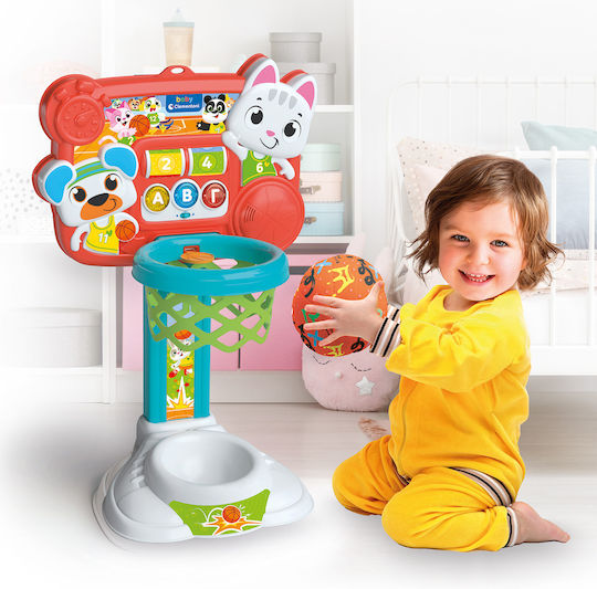 Baby Clementoni Βρεφικό Παιχνίδι Μπασκετάκιας (Μιλάει Ελληνικά) για 18+ Μηνών