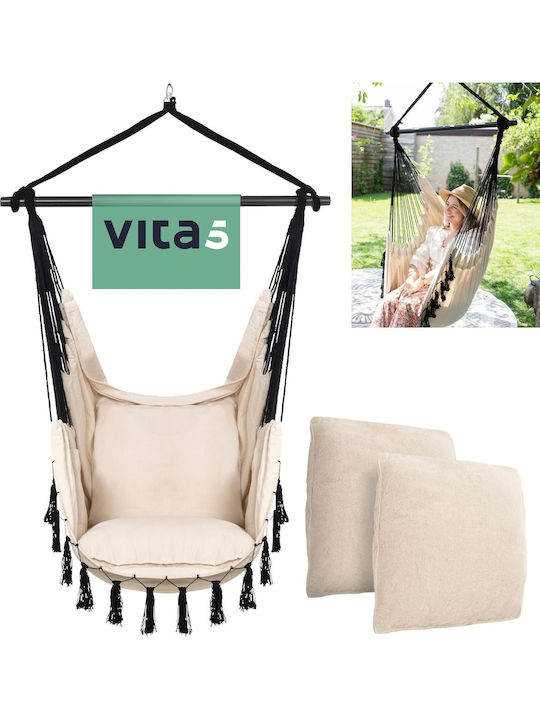 Vita5 Single Hammock White 105x120cm