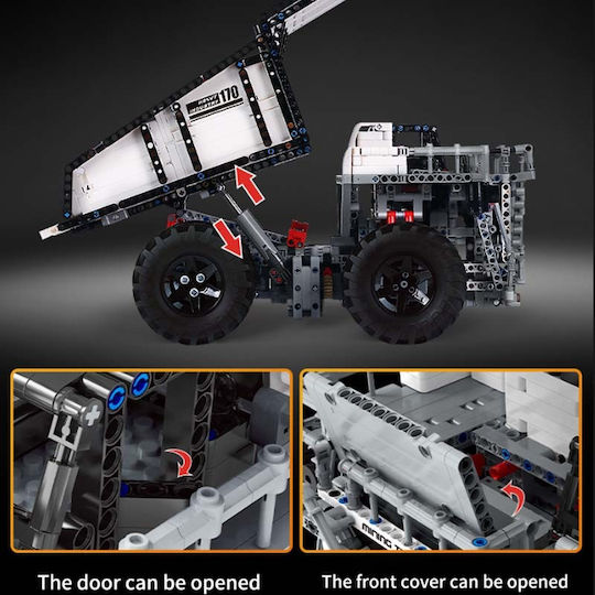 Mould King Τουβλάκια RC Mining Truck για 14+ Ετών 2000τμχ
