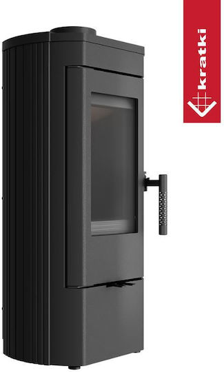 Kratki Ecodesign Чугун Печка на дърва 6кВт
