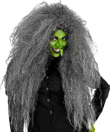 Witch Wig Oversized Grey