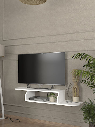 Stand TV Macros Alb L120xA29.6xÎ18.6cm