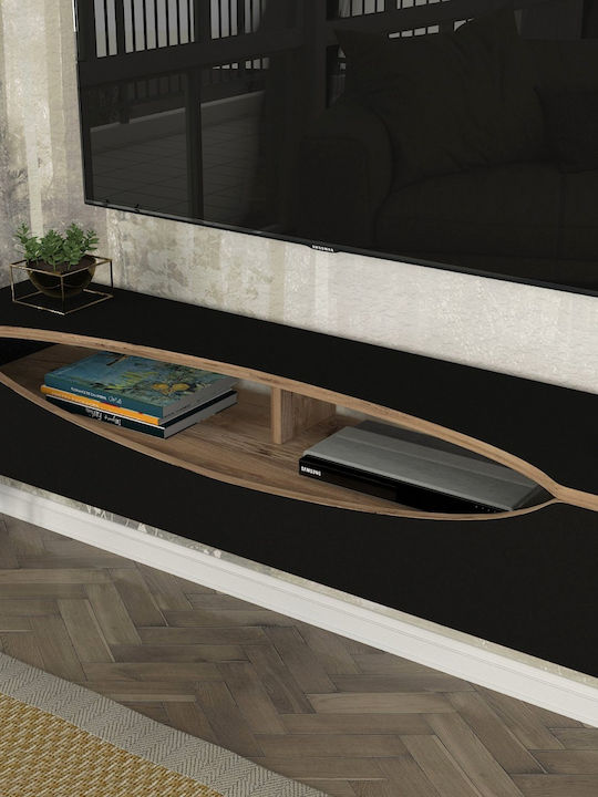 TV Stand Gieza Black 120x29.6x23.8cm