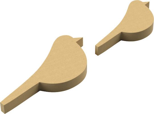 Decorative Design Birds MDF 16x9cm
